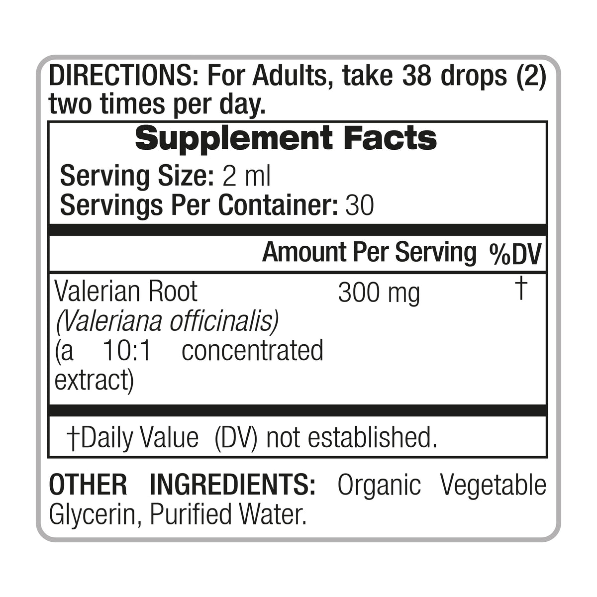 Valerian Root Drops 3000 mg | 10:1 Liquid Extract | 2 fl oz | By Fito Medic's Lab