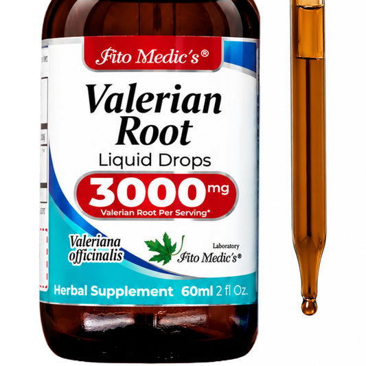 Valerian Root Drops 3000 mg | 10:1 Liquid Extract | 2 fl oz | By Fito Medic's Lab