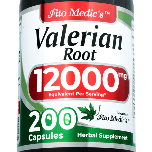 Valerian root | 200 capsules | 12000 mg | Ultra High Absorption.