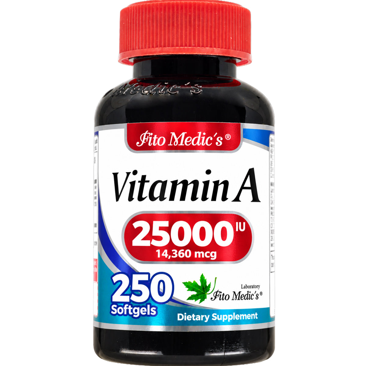 Vitamin A 25,000 IU | 250 Softgels | By Fito Medic's