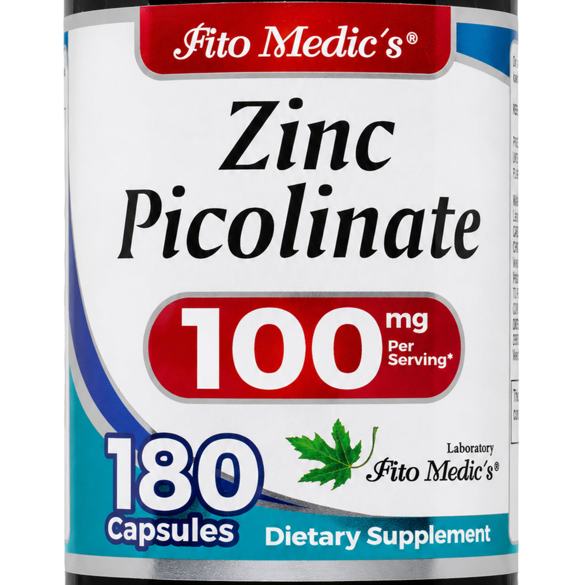 Zinc Supplements | Zinc Picolinate | Dietary Supplement | 180 Capsules