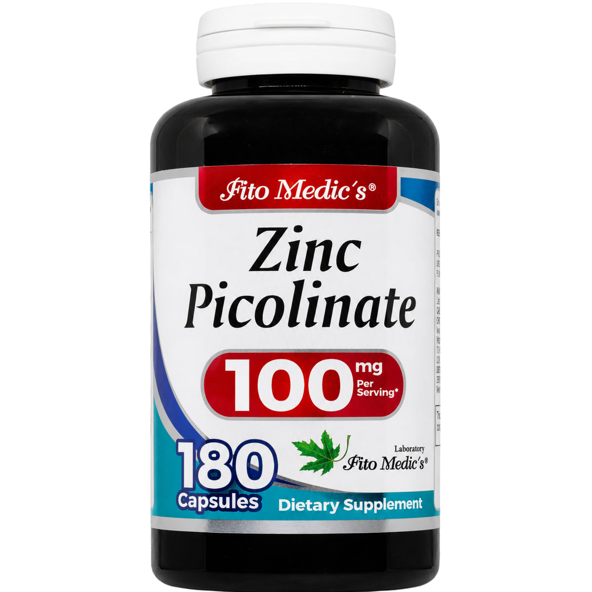 Zinc Supplements | Zinc Picolinate | Dietary Supplement | 180 Capsules