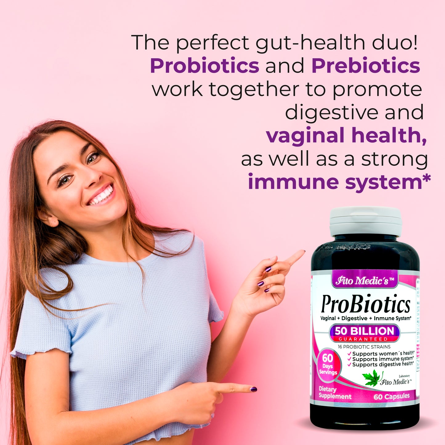 Probiotics for Women - 50 Billion CFU of - 60 Days Servings