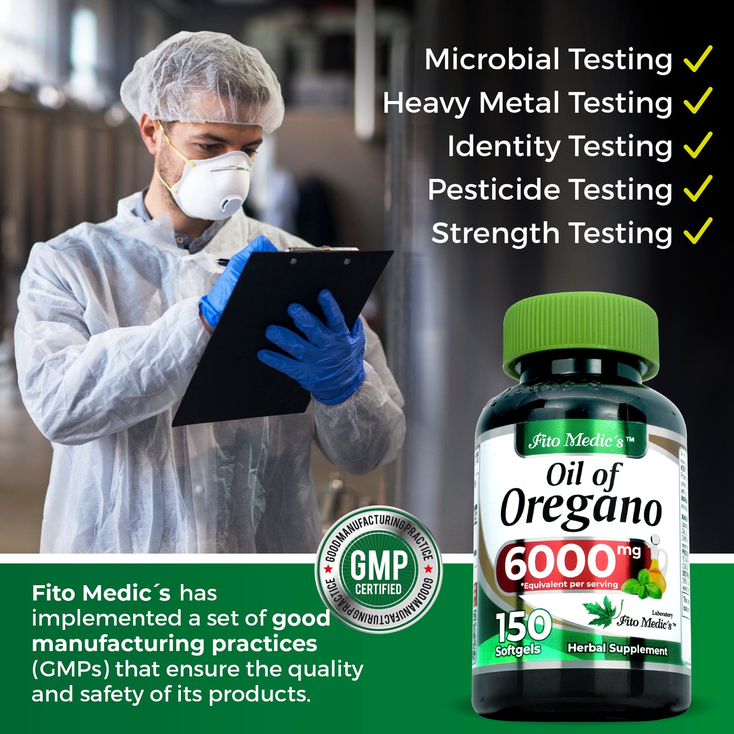 Oil of Oregano Capsules Ultra high Absorption aceite de Oregano 150 softgels