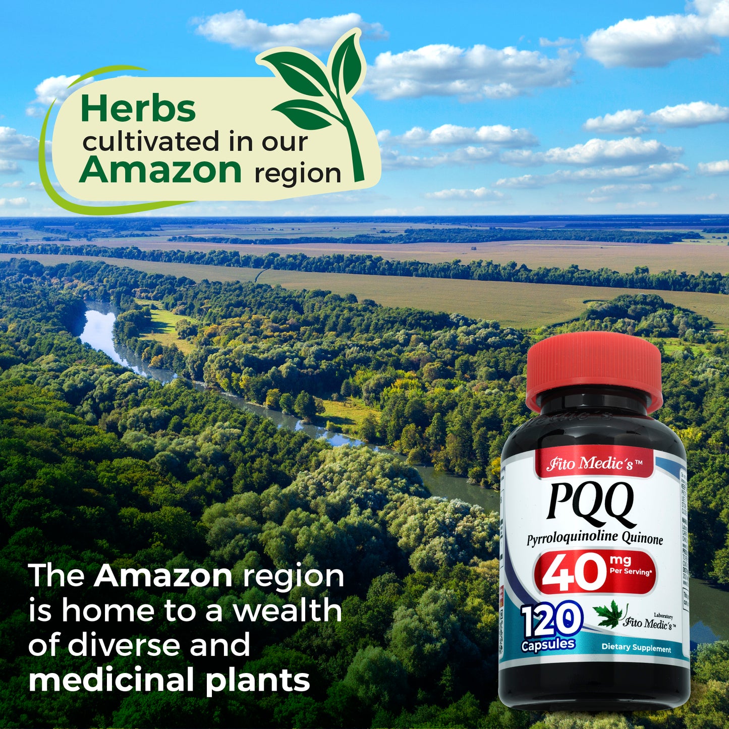 PQQ 40 mg Ultra high Absorption 120 Capsules