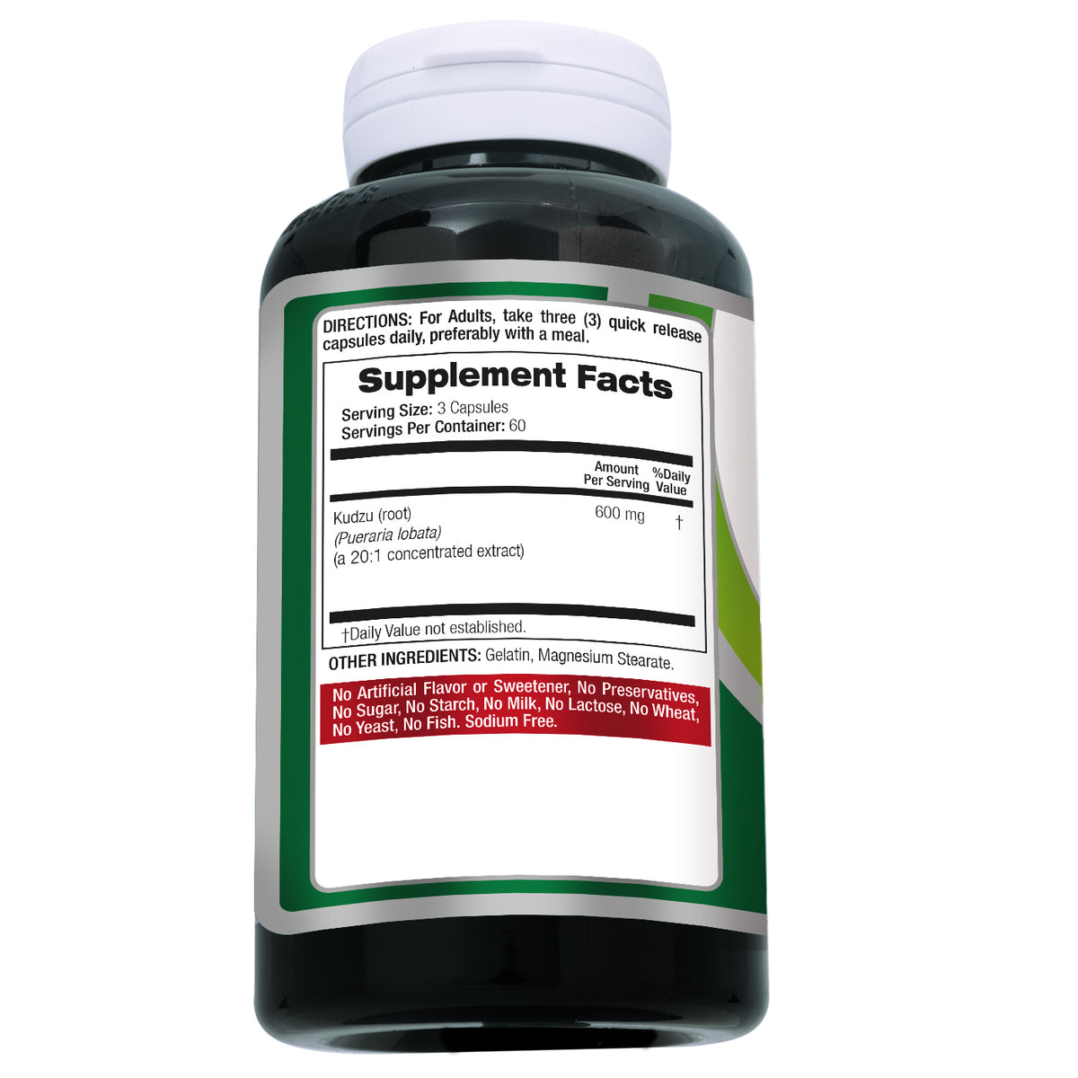 Kudzu Root Extract 12,000 mg | 20:1 Concentrate | 180 Capsules | By Fito Medic's